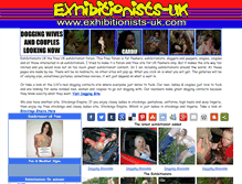 Tablet Screenshot of exhibitionists-uk.com